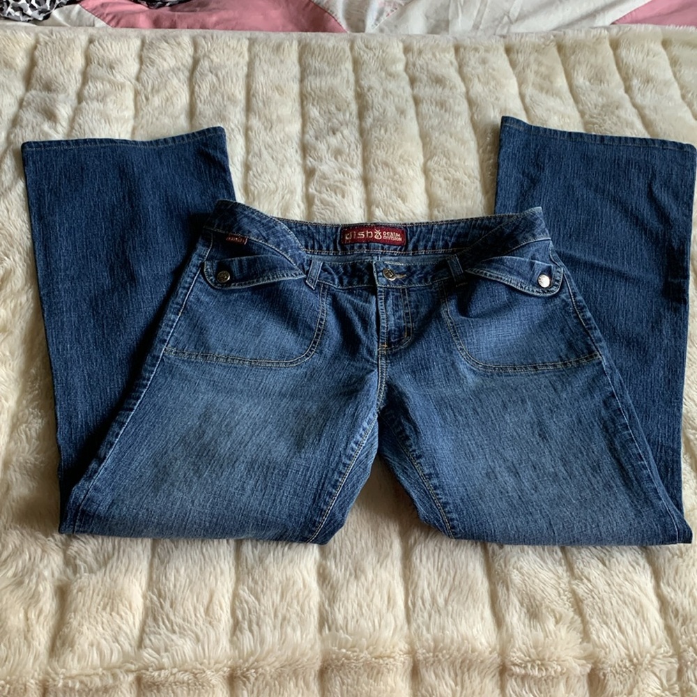 Dish denim jeans low rise flares y2k size 32